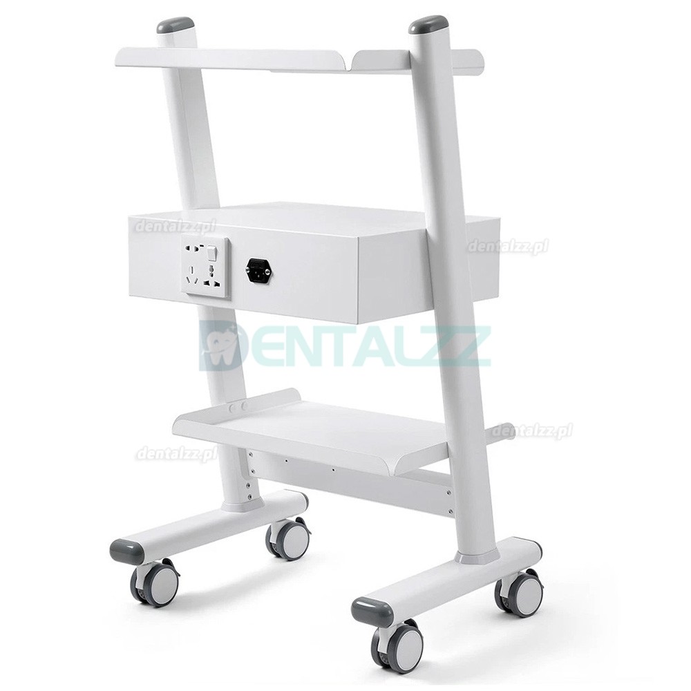 Dentech T3-4 W&oacute;zek Stomatologiczny Mobilny Trzypoziomowy z Szafką